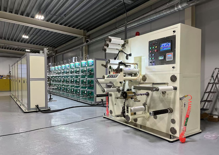 60頭12萬米拉線分條收卷機